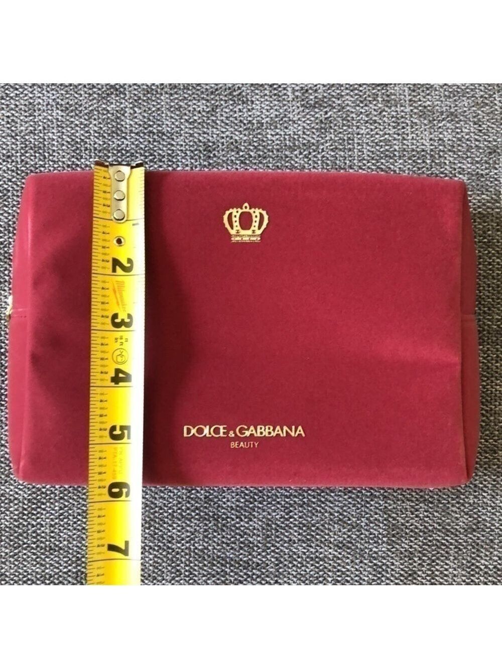 Dolce&Gabbana Beauty Velvet Pouch Makeup Bag Gift Authentic - Picture 14 of 15